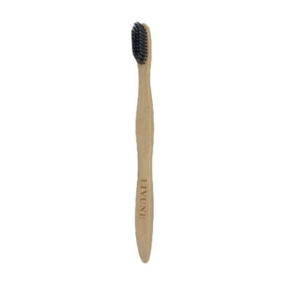 Bamboo Adult Toothbrush Charcoal Bristle Soft